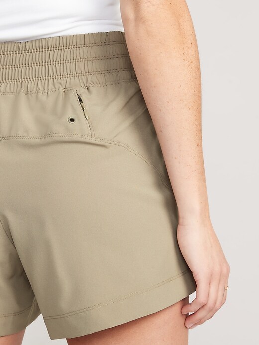 Image number 4 showing, High-Waisted StretchTech Shorts - 4-inch inseam