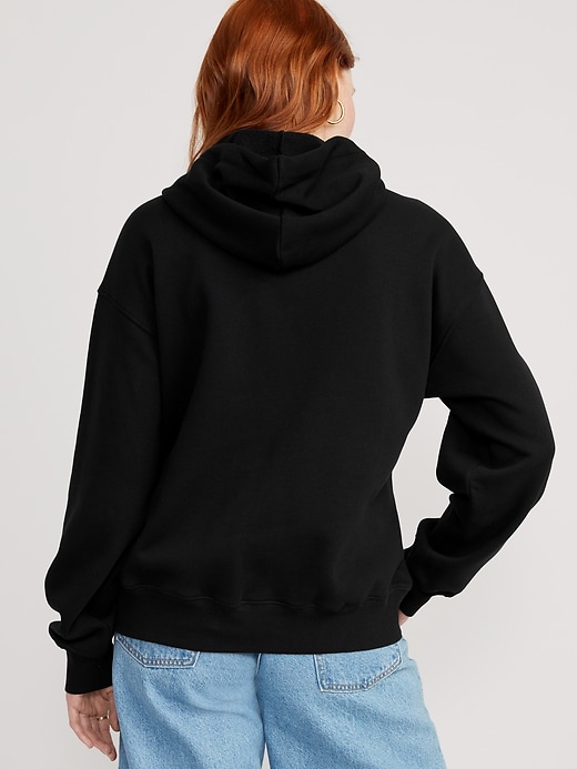 Slouchy Logo Graphic Zip Hoodie for Women | Old Navy