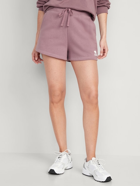 Short de détente à taille très haute pour Femme, entrejambe de 7,5 cm - Brun