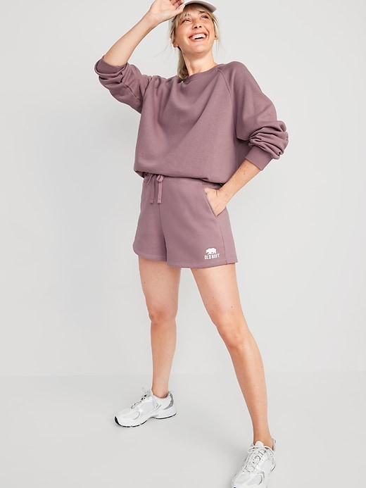 Image number 3 showing, Extra High-Waisted Lounge Shorts for Women -- 3-inch inseam