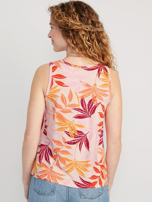 Image number 2 showing, Sleeveless Luxe Floral-Print T-Shirt