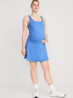 Maternity Sleeveless PowerSoft Mini Skort Dress