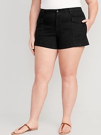 Mid-Rise Cargo Shorts -- 3.5-inch inseam