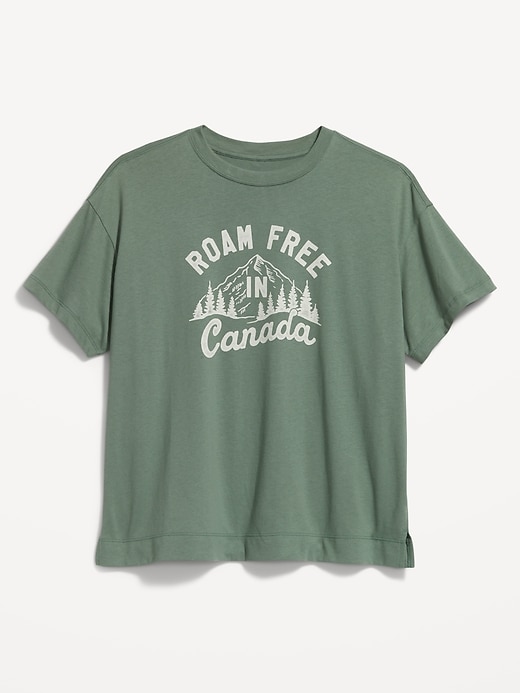 L'image numéro 1 présente T-shirt à imprimé rétro du Canada pour Femme