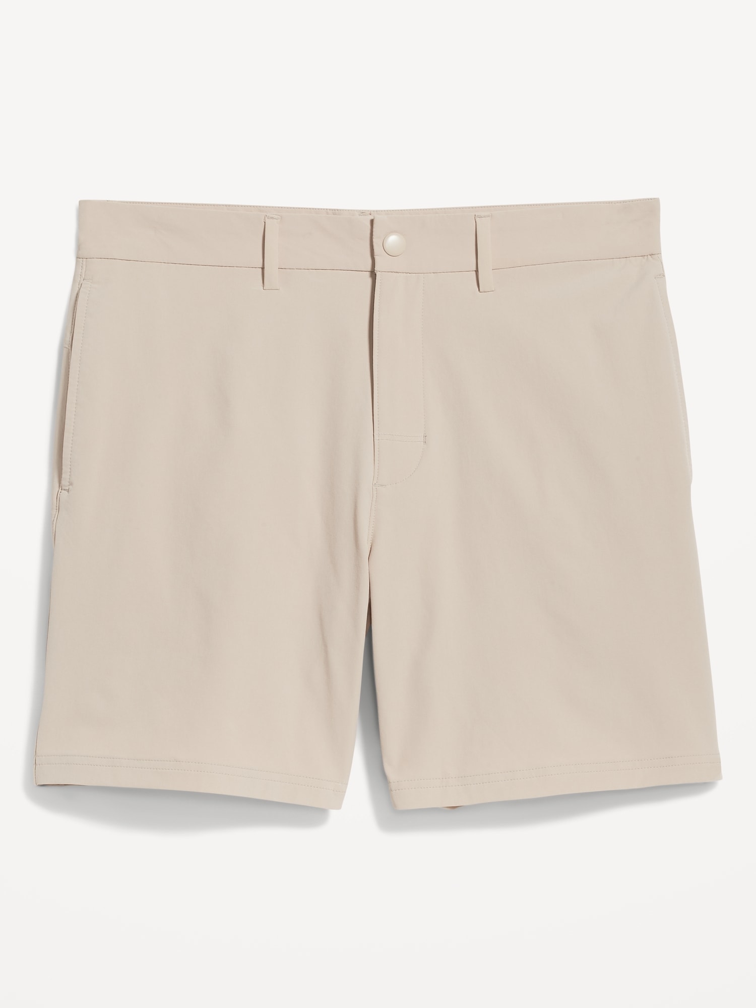 Old Navy StretchTech Nylon Chino Shorts -- 7-inch inseam beige. 1