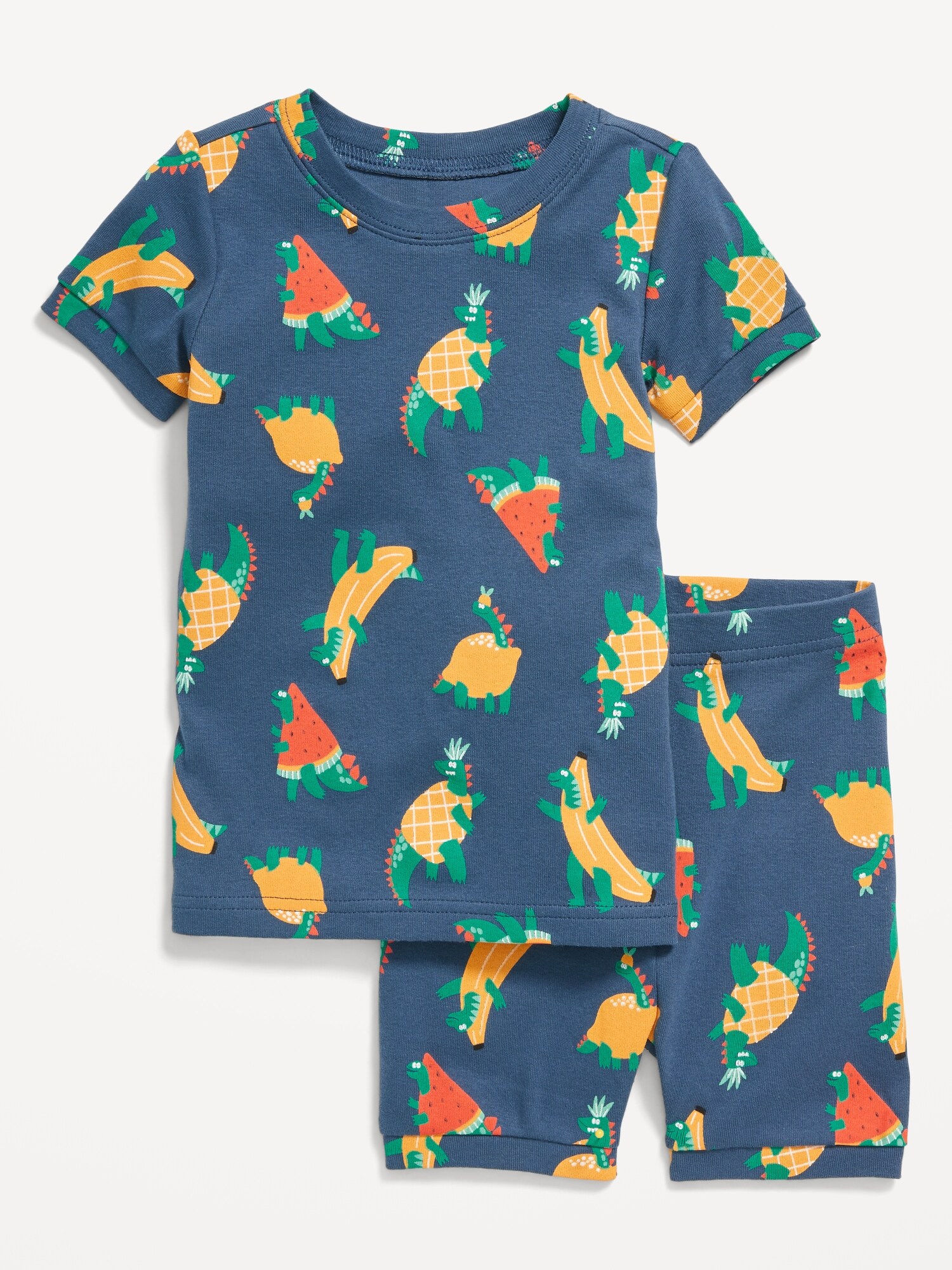 Gender-Neutral Graphic Snug-Fit Pajama Set for Kids