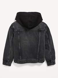 View large product image 3 of 3. Hooded Jean Trucker Jacket for Boys