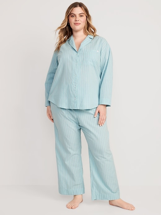 Image number 7 showing, Oversized Poplin Pajama Set