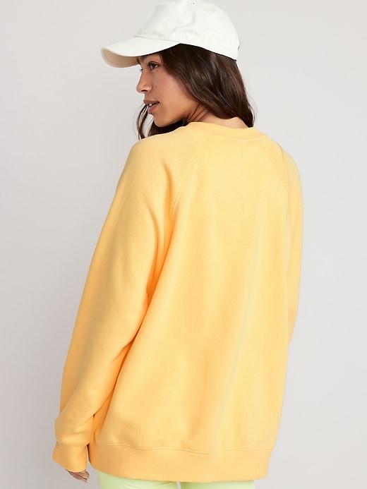 Image number 8 showing, Oversized Vintage Tunic Sweatshirt for Women