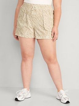 High-Waisted StretchTech Pocket Shorts for Women -- 4-inch inseam