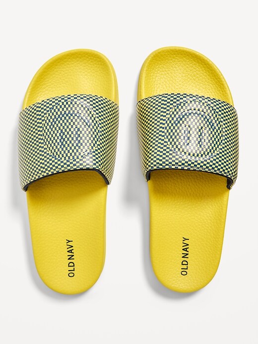 GenderNeutral FauxLeather Pool Slide Sandals for Kids Old Navy