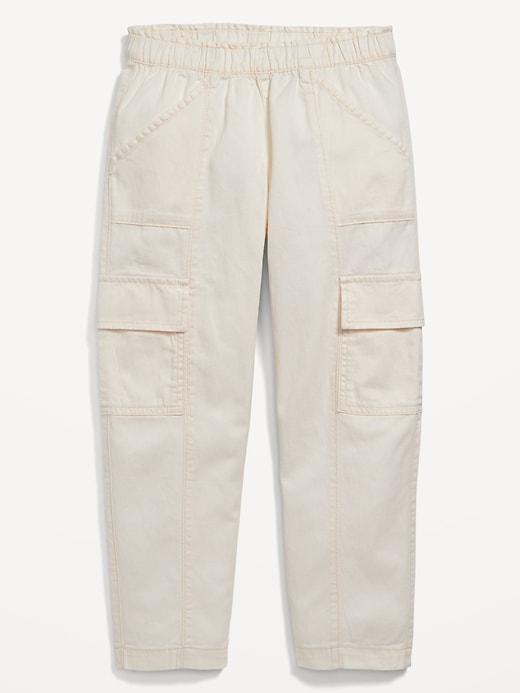 Image number 4 showing, Loose Twill Cargo Pants for Girls