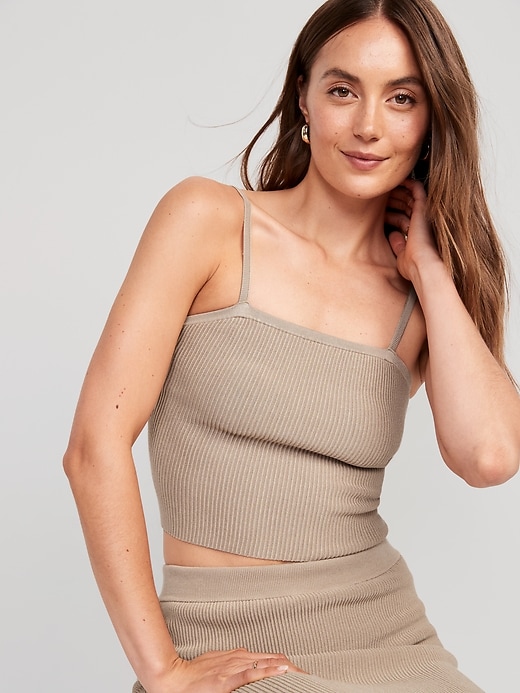 Image number 7 showing, Rib-Knit Sweater Tank Top