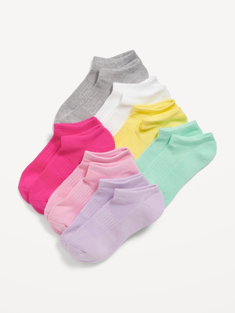 Socquettes unies pour Fille (paquet de 7 paires)