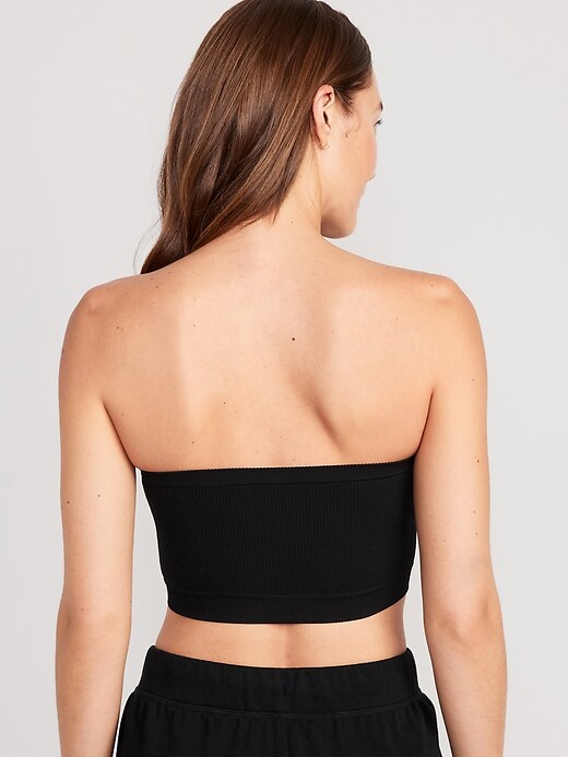 strapless bandeau bralette