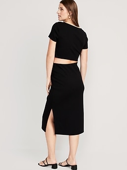 Knit midi outlet skirt 9mm