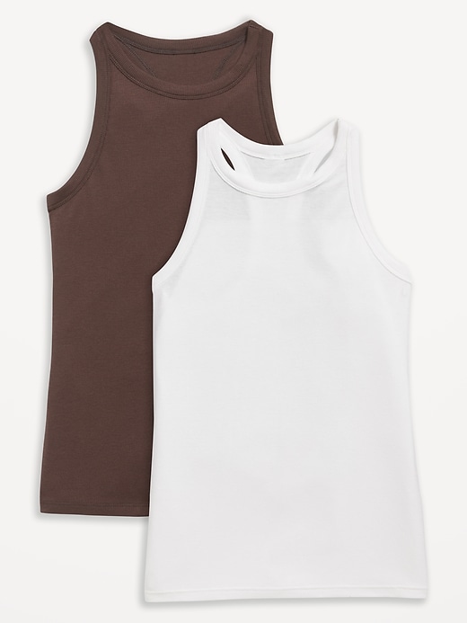 L'image numéro 1 présente Camisole Ultralite à dos nageur en tricot côtelé pour Femme (paquet de 2)