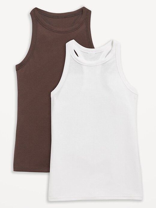 L'image numéro 4 présente Camisole Ultralite à dos nageur en tricot côtelé pour Femme (paquet de 2)