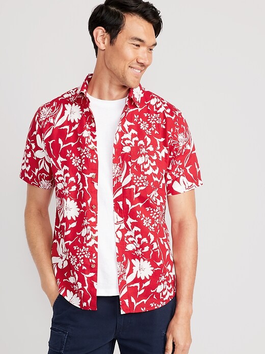 old navy hawaiian shirt mens