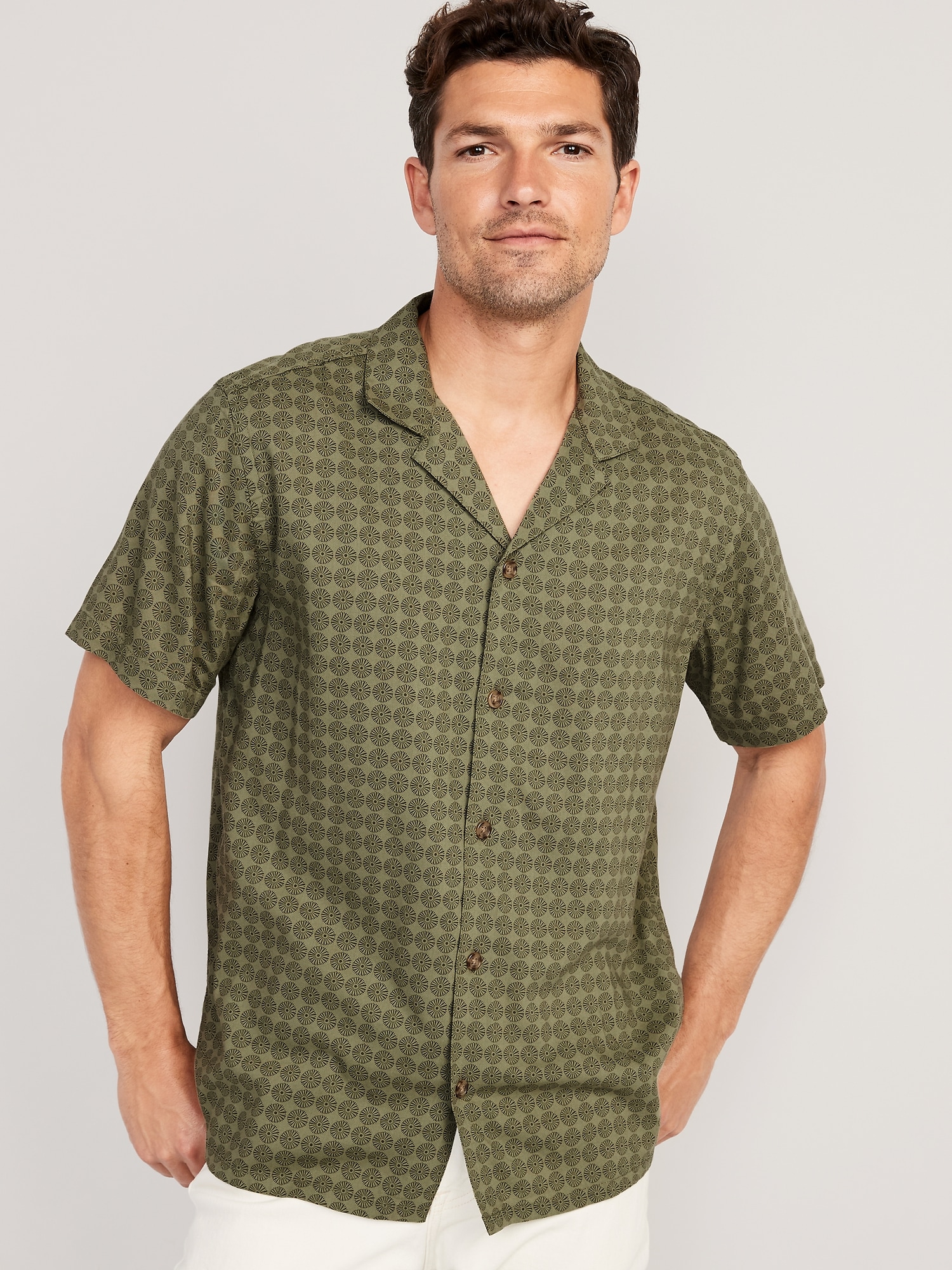 ShortSleeve Printed Camp Shirt Old Navy