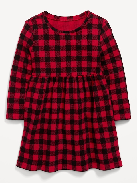 Robe ajustée et évasée en tricot isotherme pour Toute-petite fille
