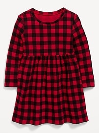 Image number 1 showing, Fit & Flare Thermal-Knit Dress for Toddler Girls