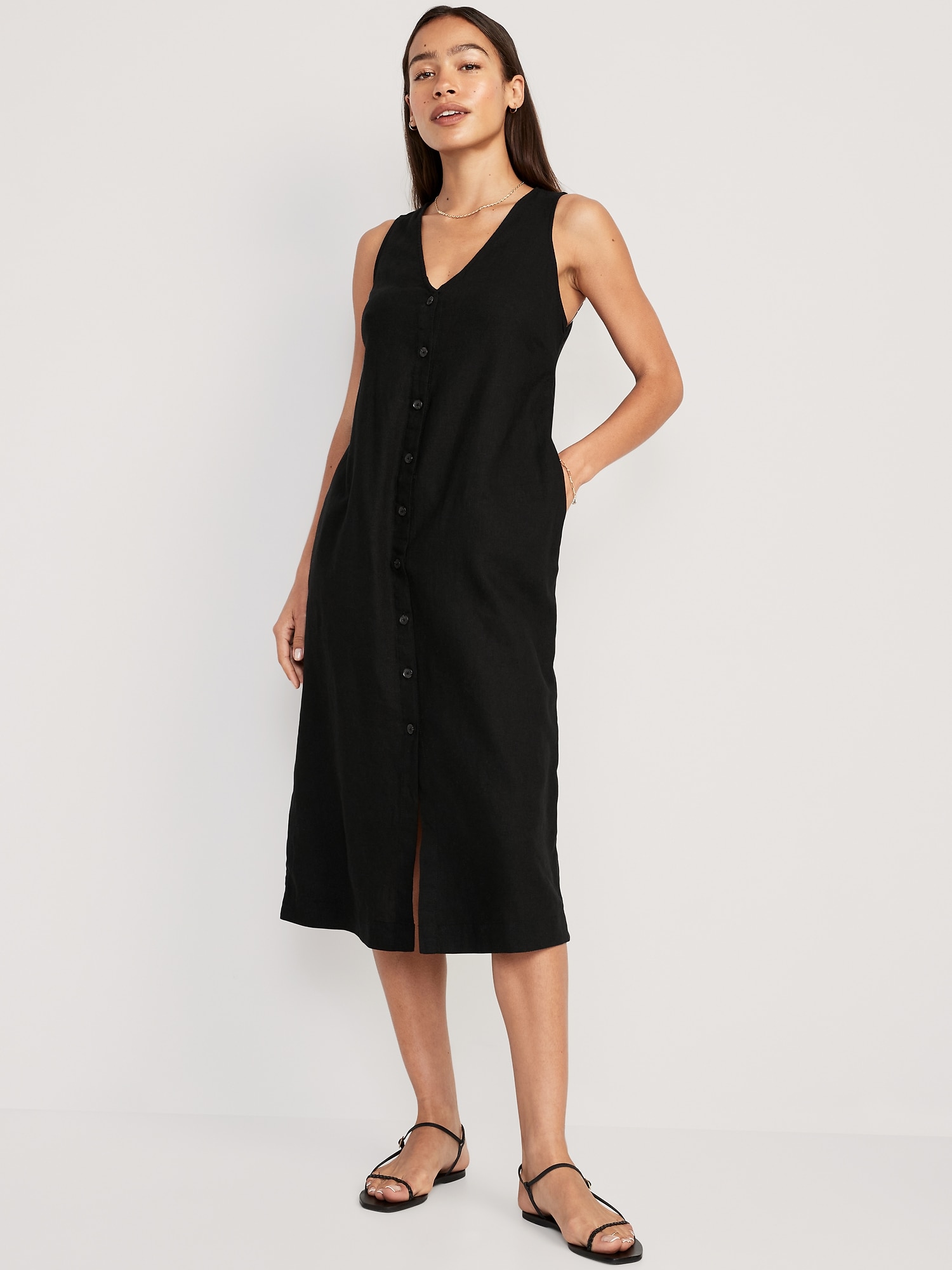 Old navy black sheath dress deals