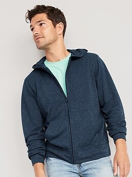 Lightweight French-Terry Zip Hoodie for Men