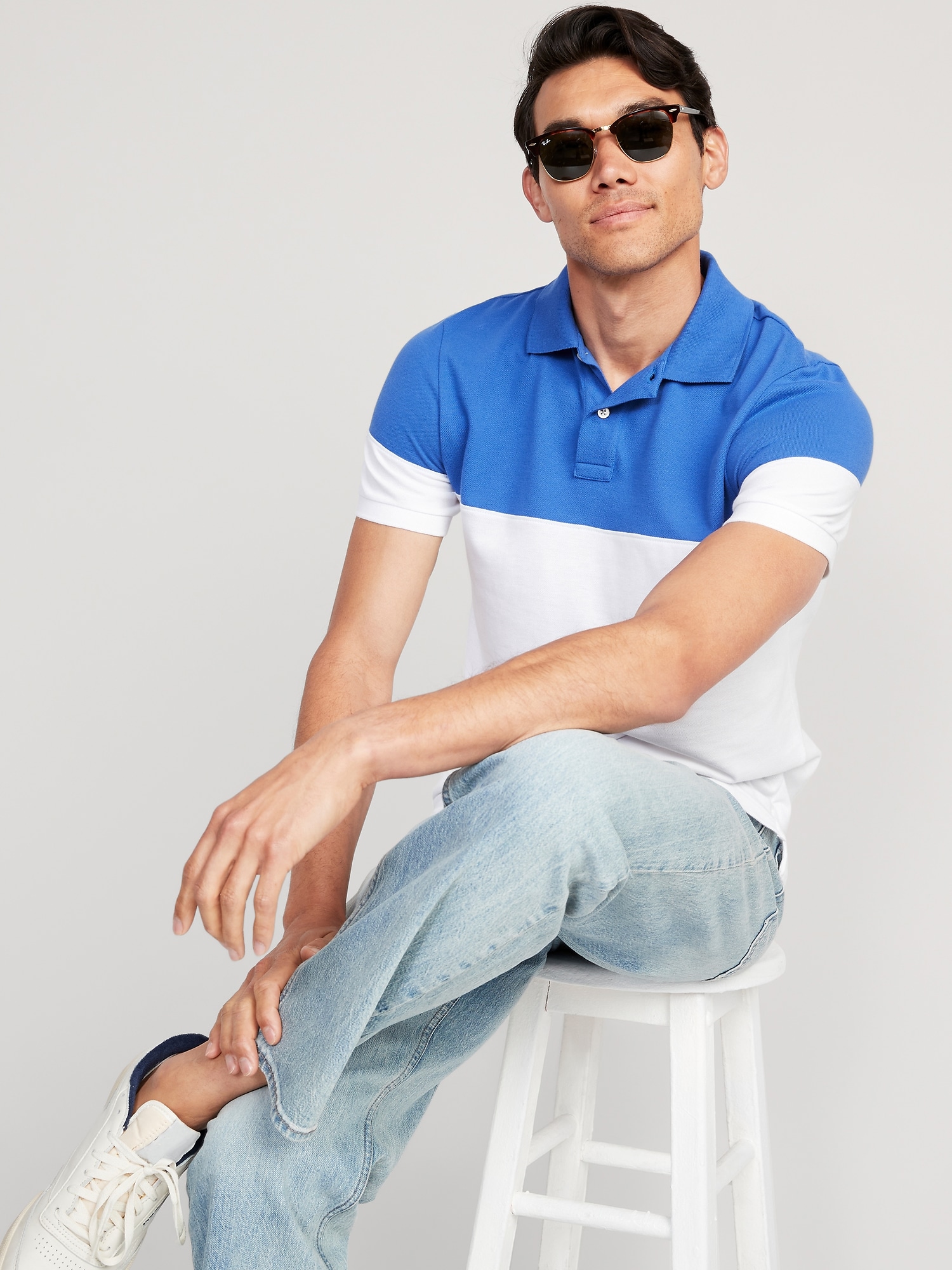 Color-Block Classic Fit Pique Polo for Men | Old Navy