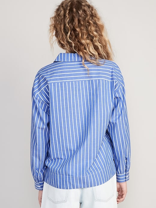 Image number 2 showing, Long-Sleeve Tie-Front Notch Collar Shirt