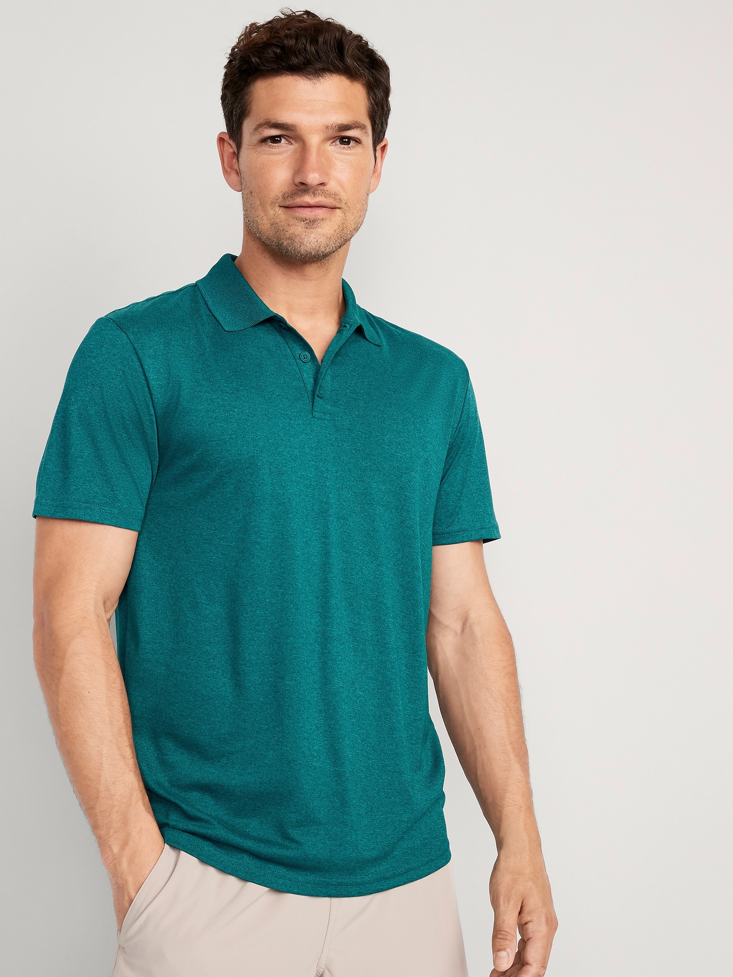 Old Navy Tech Core Polo for Men green. 1