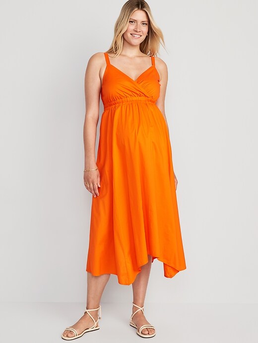 Maternity Waist-Defined Sleeveless Maxi Dress | Old Navy