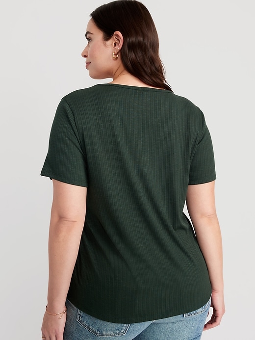 Image number 6 showing, Luxe Slub-Knit T-Shirt