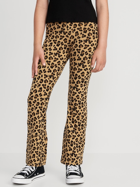 Full-Length Flared Leggings for Girls