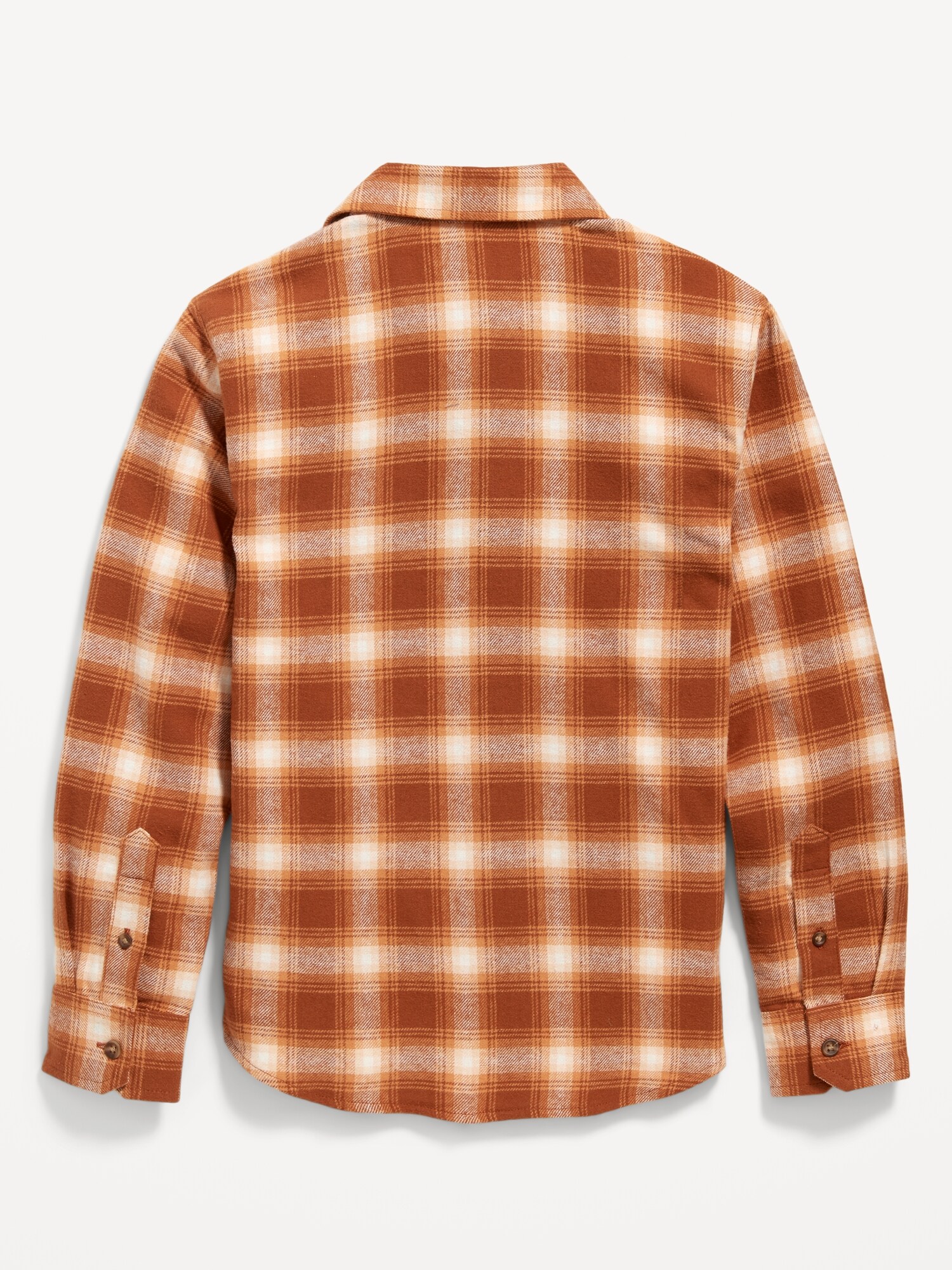 Bouton de chemise à carreaux St Johns Bay vintage L des années 90 pour homme à manches longues marron