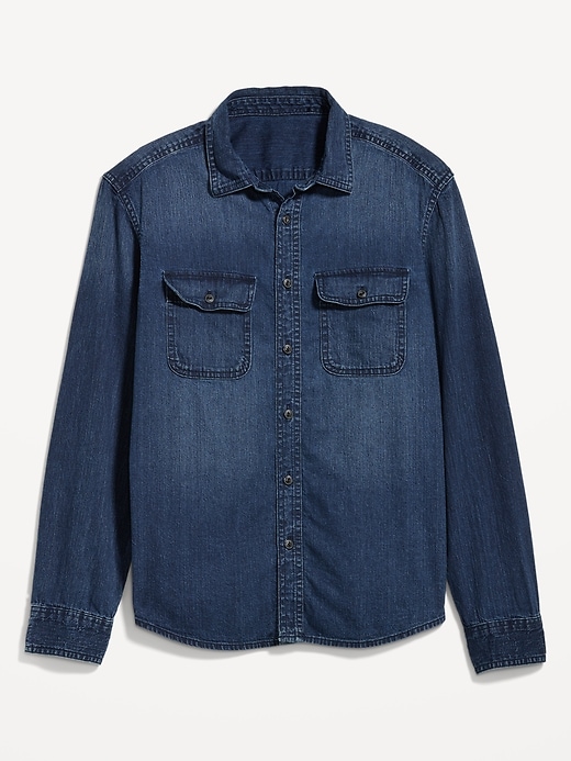 Image number 4 showing, Regular Fit Jean Utility Shirt