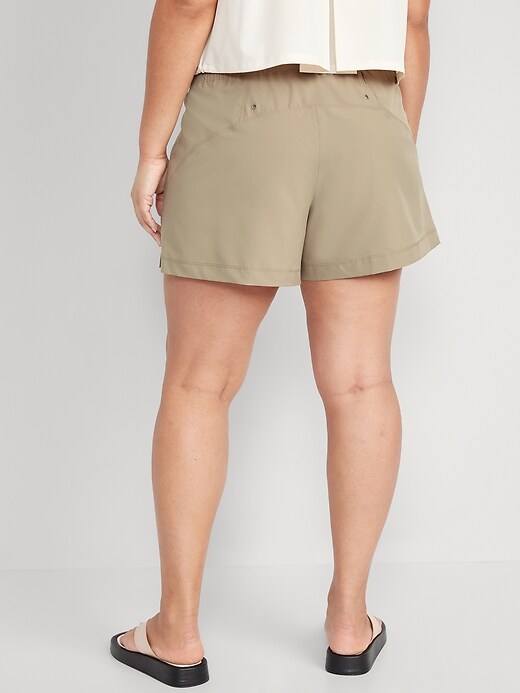 Image number 6 showing, High-Waisted StretchTech Shorts - 4-inch inseam