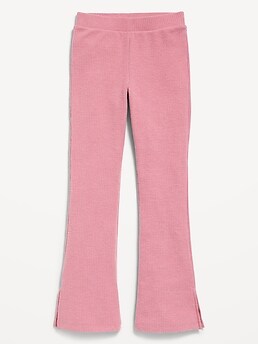 Old Navy Plush Cozy-Knit Hoodie & Side-Slit Flare Pants Set for Girls