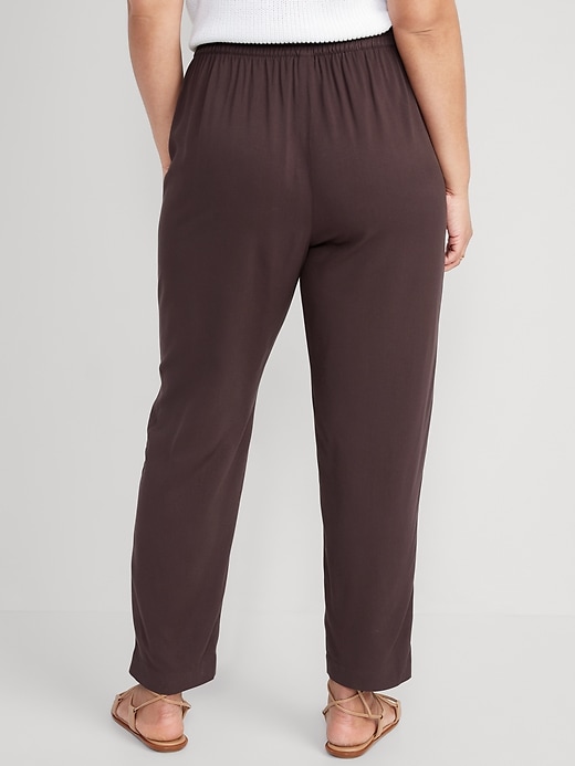 High-Waisted Slouchy Cropped Tapered Workwear Pants for Women, Old Navy