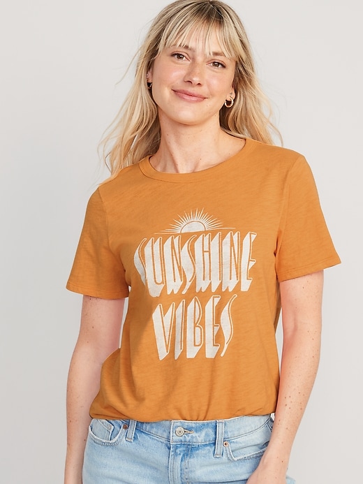 Image number 1 showing, EveryWear Slub-Knit Graphic T-Shirt
