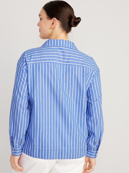 Image number 6 showing, Long-Sleeve Tie-Front Notch Collar Shirt