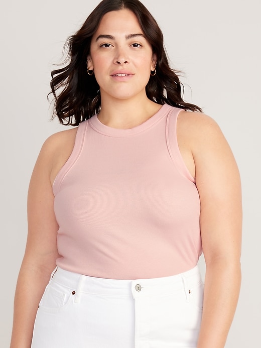 Image number 7 showing, Fitted Rib-Knit Tank Top