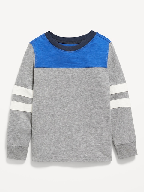T-shirt à manches longues aux couleurs contrastées pour Tout-petit garçon