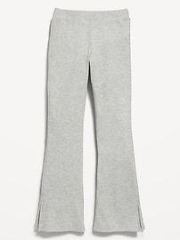 View large product image 4 of 4. Plush Cozy-Knit Side-Slit Flare Pants for Girls
