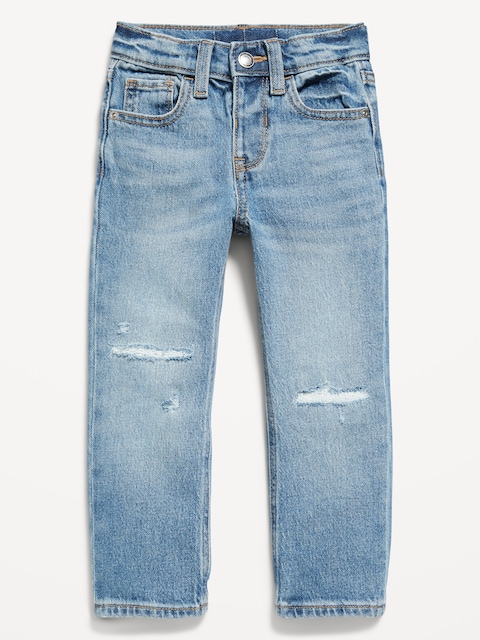 Unisex Straight Ripped Stretch Jeans for Toddler