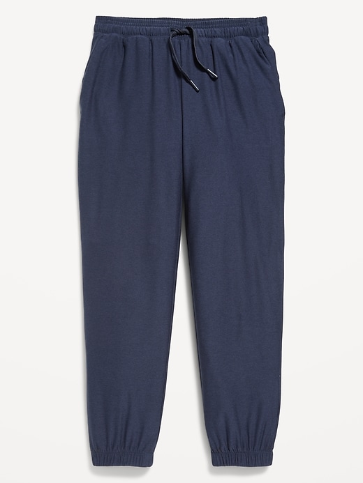 Women's High-Rise Full Jogger Knit Pants - A New Day Navy M