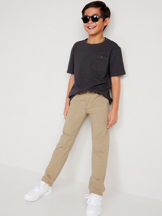 Image number 3 showing, Slim 360° Stretch Twill Pants for Boys