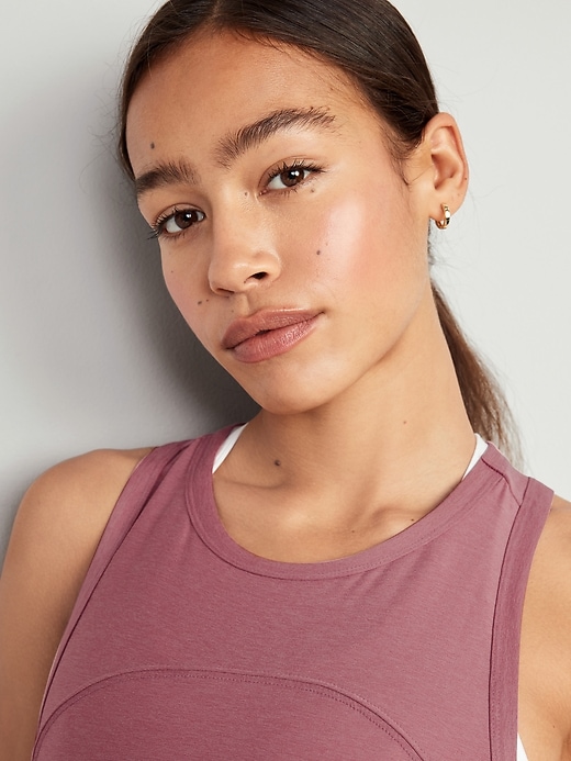 Image number 4 showing, CloudMotion Slub-Knit Tank Top