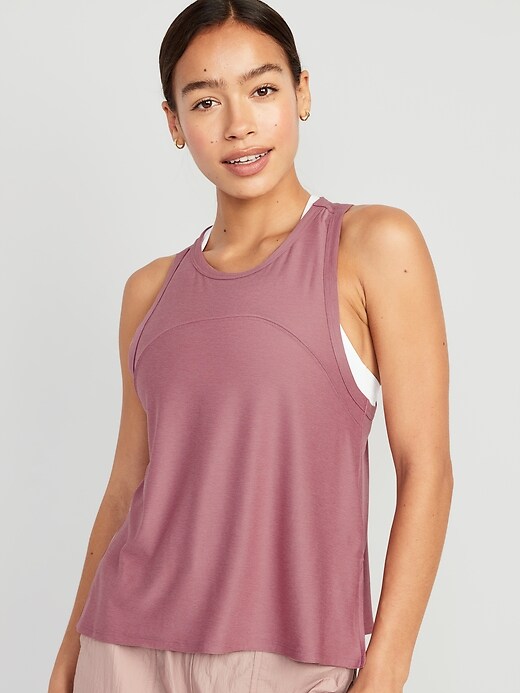 Image number 1 showing, CloudMotion Slub-Knit Tank Top