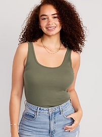 Scoop-Neck Rib-Knit First Layer Tank Top for Women | Old Navy